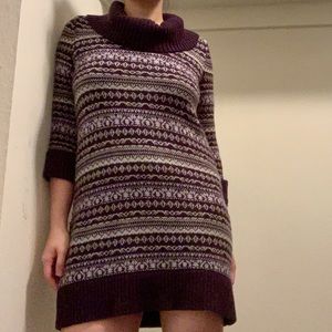 Style & Co. Purple Sweater Dress